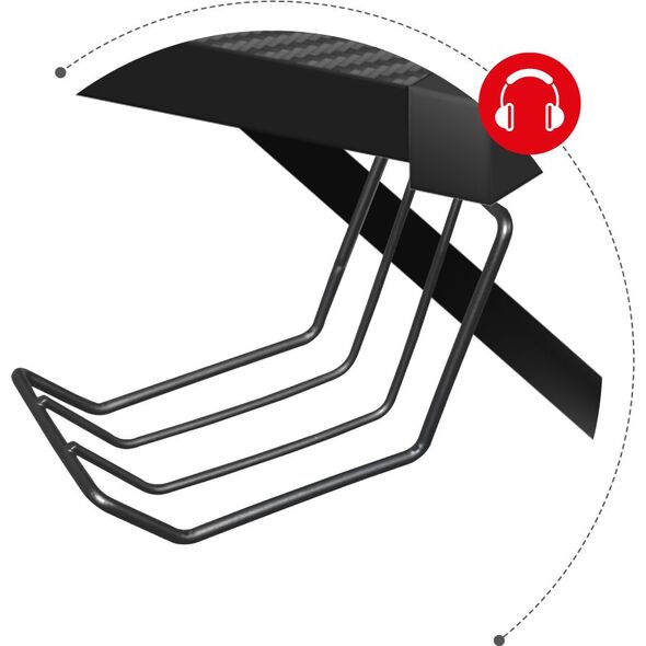 Biurko Huzaro Hero 6.3 Czarne 154 cmx48 cm