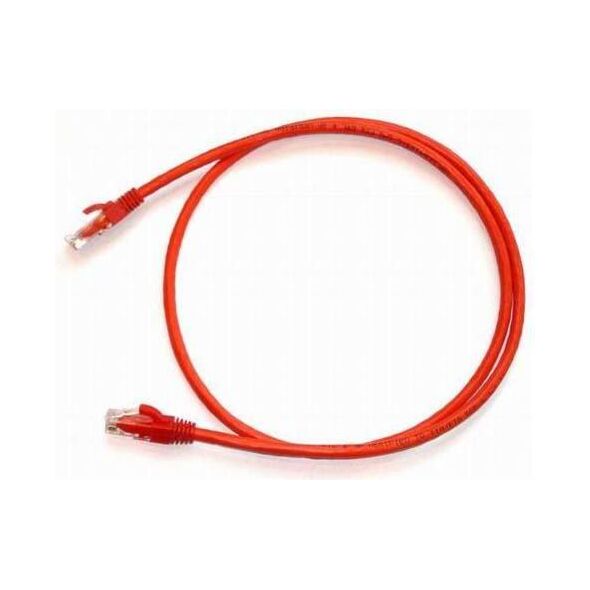 NetRack patchcord RJ45 osłonka zalewana kat. 6 UTP 0.5m Czerwony (BZPAT0P56R)