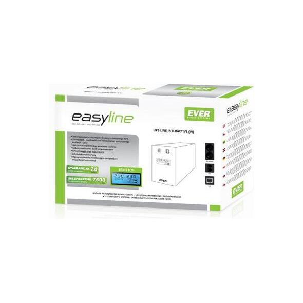 UPS Ever Easyline 650AVR USB (T/EASYTO-000K65/00)