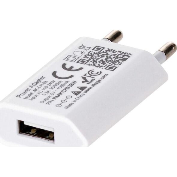Ładowarka Akyga AK-CH-03W 1x USB-A 1 A (AK-CH-03W)