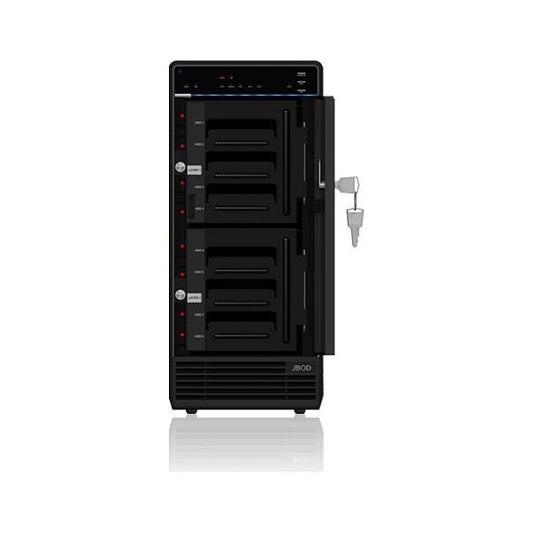 Kieszeń Icy Box 8x 3.5" SATA III JBOD - USB 3.0 / eSATA (IB-3680SU3)
