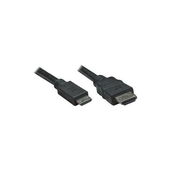 Kabel Manhattan HDMI Mini - HDMI 1.8m czarny (304955)