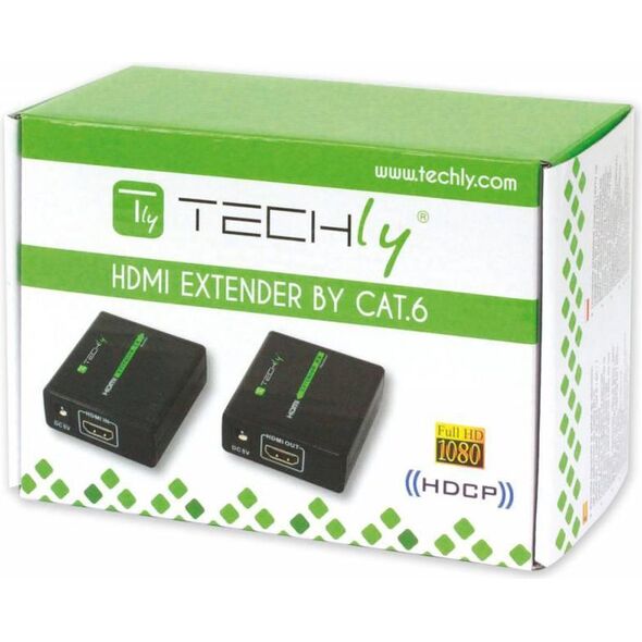 System przekazu sygnału AV Techly Extender HDMI po skrętce kat 5e/6a/7 (309739)