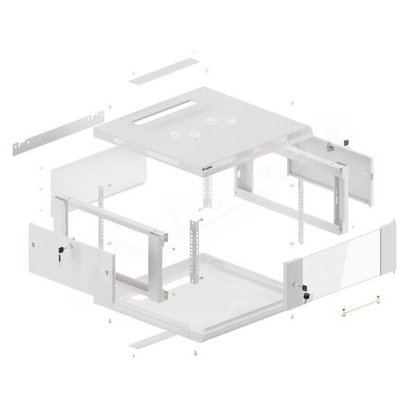 Szafa Lanberg Wisząca 19" 4U (WF01-6604-10S)