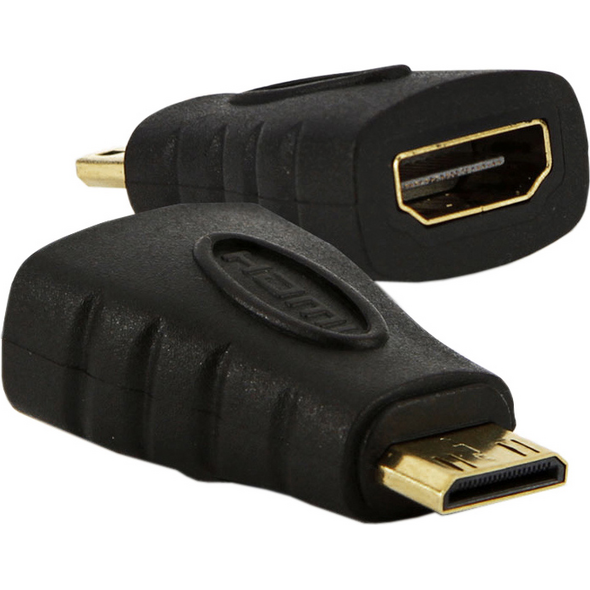 Adapter AV Akyga HDMI Mini - HDMI czarny (AK-AD-04)