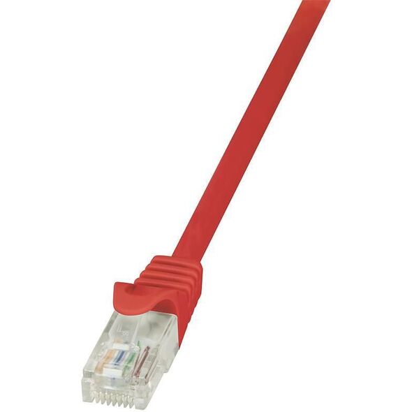 LogiLink Patchcord CAT 6 U/UTP EconLine, 0,5m, czerwony (CP2024U)