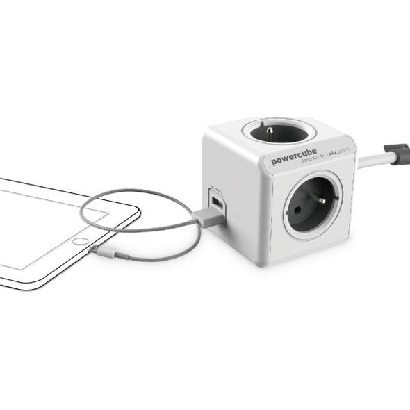 PowerCube Przedłużacz Extended USB 1,5m niebieski (2402BL/FREUPC)