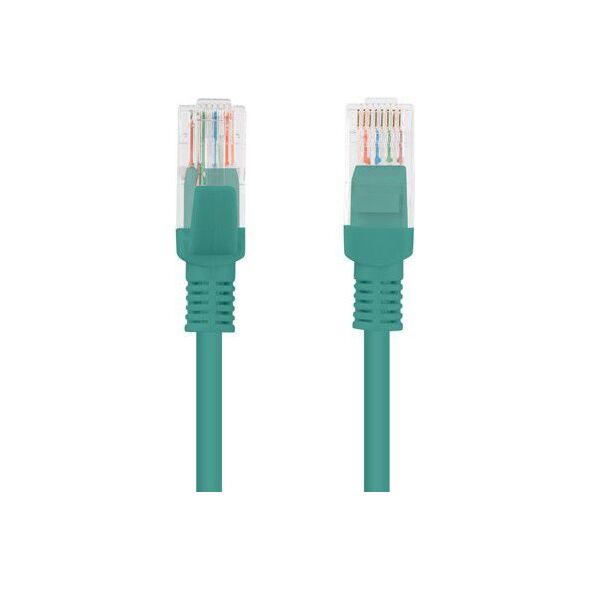 Lanberg RJ-45/RJ-45 kat.5e Zielony 1.5m (PCU5-10CC-0150-G)