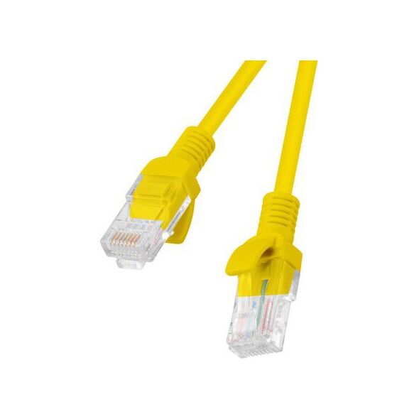 Lanberg RJ-45/RJ-45 kat.5e Żółty 1m (PCU5-10CC-0100-Y)
