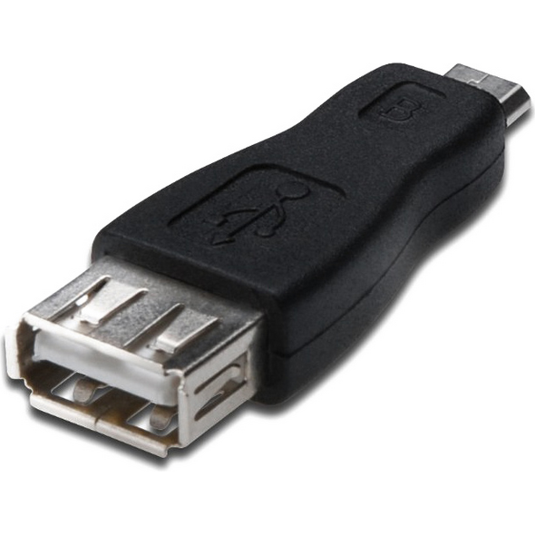 Adapter USB Akyga microUSB - USB Czarny  (AK-AD-08)