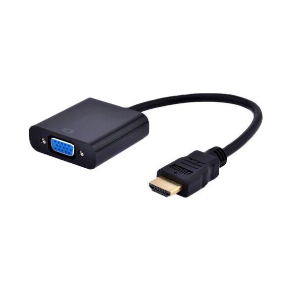 Adapter AV Gembird HDMI - D-Sub (VGA) czarny (A-HDMI-VGA-04)