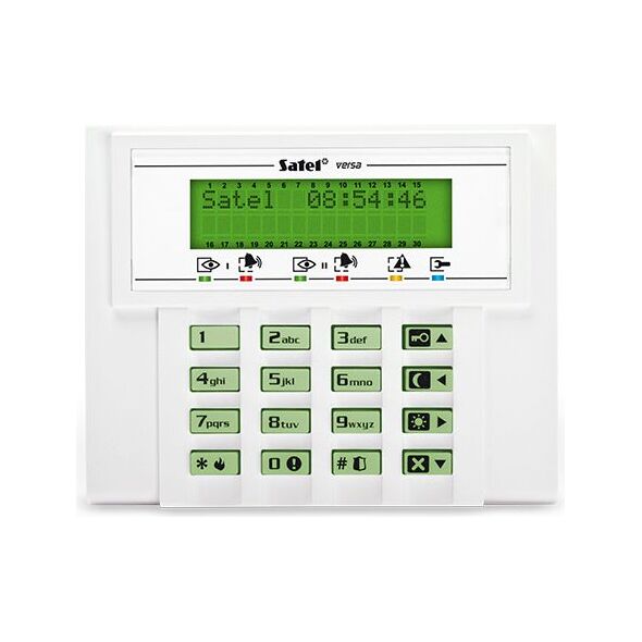 Satel Zestaw VERSA płyta główna VERSA 15, manipulator VERSA-LCD-GR, obudowa OPU-4 P (15-KLCD)