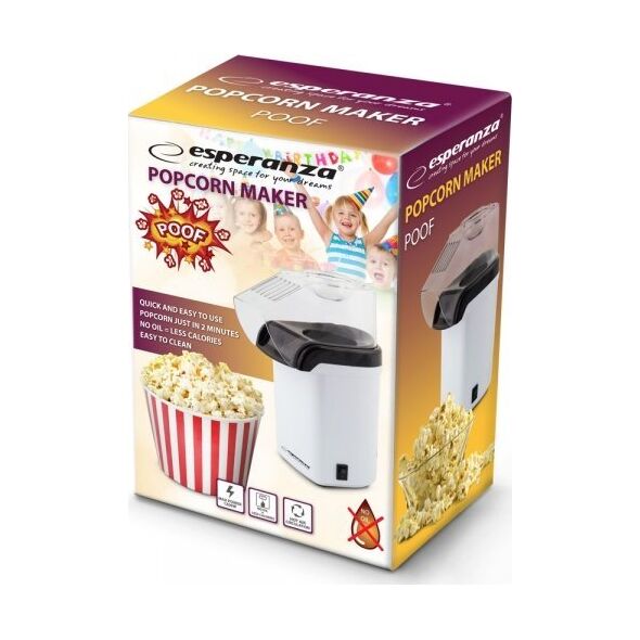 Maszynka do popcornu Esperanza Poof EKP005W