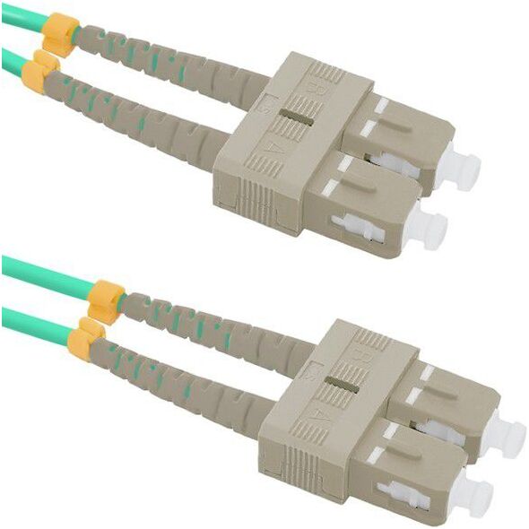Qoltec Optic Patchcord SC/UPC - SC/UPC MM 50/125 OM4 10m (54356)