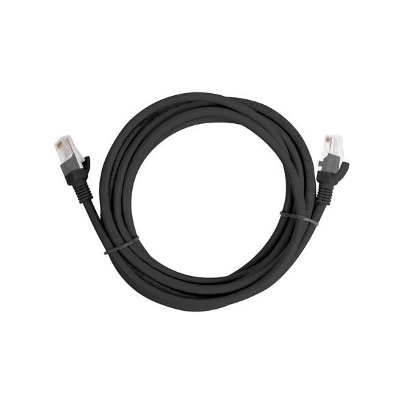 Lanberg Patchcord, Cat5e, nieekranowany, 2m, czarny (PCU5-10CC-0200-BK)