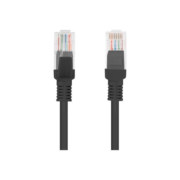 Lanberg Patchcord, Cat5e, nieekranowany, 10m, czarny (PCU5-10CC-1000-BK)