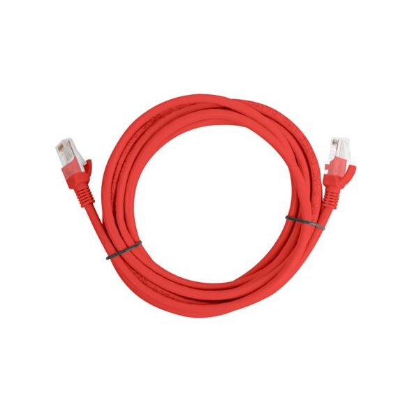 Lanberg Patchcord, Cat5e, nieekranowany, 2m, czerwony (PCU5-10CC-0200-R)