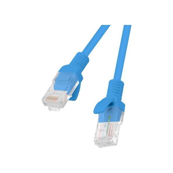Lanberg Patchcord, Cat6, nieekranowany, 15m, niebieski (PCU6-10CC-1500-B)