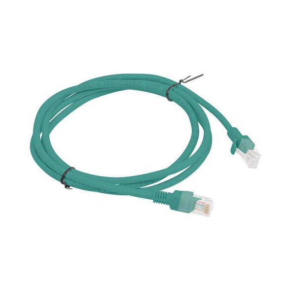 Lanberg Patchcord, Cat6, nieekranowany, 1m, zielony (PCU6-10CC-0100-G)