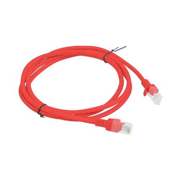 Lanberg Patchcord, Cat6, nieekranowany, 1.5m, czerwony (PCU6-10CC-0150-R)