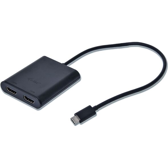Stacja/replikator I-TEC USB-C - HDMI x2 Czarny  (C31DUAL4KHDMI)