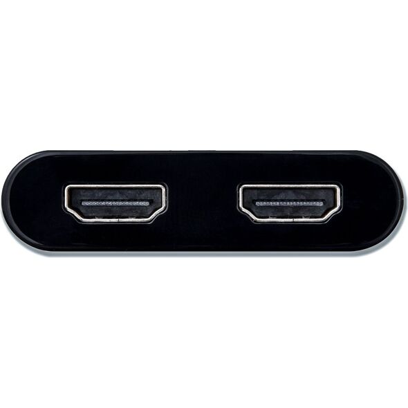 Stacja/replikator I-TEC USB-C - HDMI x2 Czarny  (C31DUAL4KHDMI)