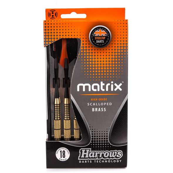 Harrows Rzutki do darta steeltip Matrix High Grade Scalloped Brass Harrows 18g