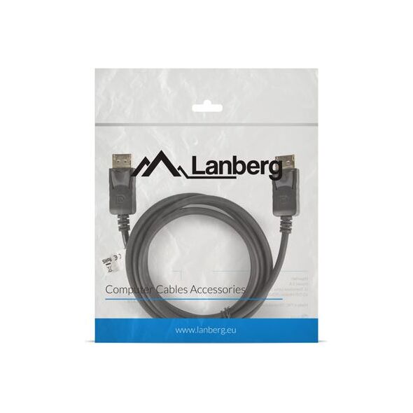 Kabel Lanberg DisplayPort - DisplayPort 1.8m czarny (CA-DPDP-10CC-0018-BK)