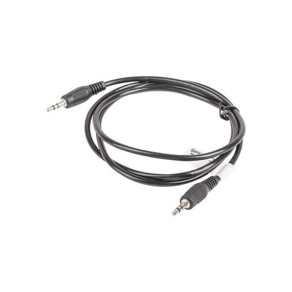 Kabel Lanberg Jack 3.5mm - Jack 3.5mm 1.2m czarny (CA-MJMJ-10CC-0012-BK)