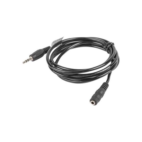 Kabel Lanberg Jack 3.5mm - Jack 3.5mm 1.5m czarny (CA-MJFJ-10CC-0015-BK)
