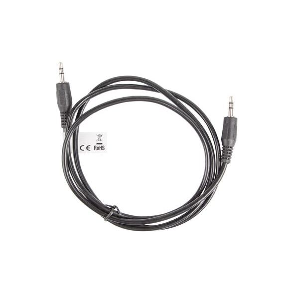 Kabel Lanberg Jack 3.5mm - Jack 3.5mm 2m czarny (CA-MJMJ-10CC-0020-BK)