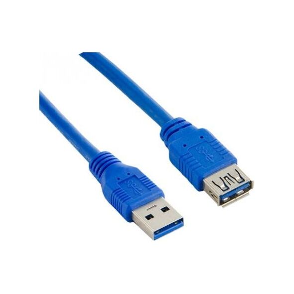 Kabel USB Lanberg USB-A - 1.8 m Niebieski (CA-US3E-10CC-0018-B)