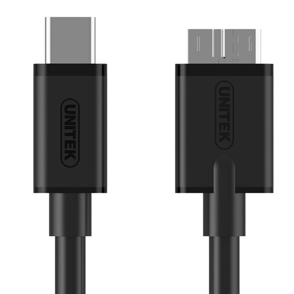 Kabel USB Unitek USB-C - microUSB 1 m Czarny (Y-C475BK)