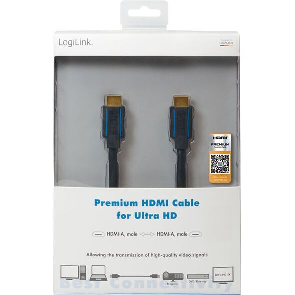 Kabel LogiLink HDMI - HDMI 3m czarny (CHB005)
