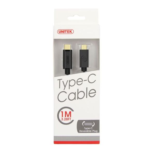 Kabel USB Unitek USB-C - microUSB 1 m Czarny (Y-C473BK)