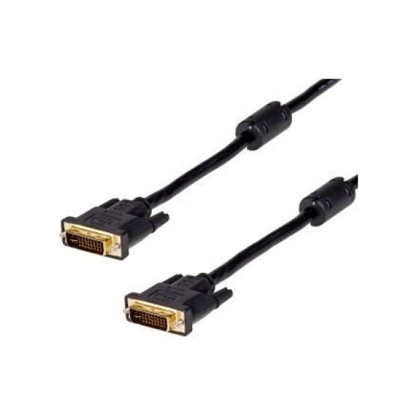 Kabel Akyga DVI-I - DVI-I 1.8m czarny (AK-AV-02)