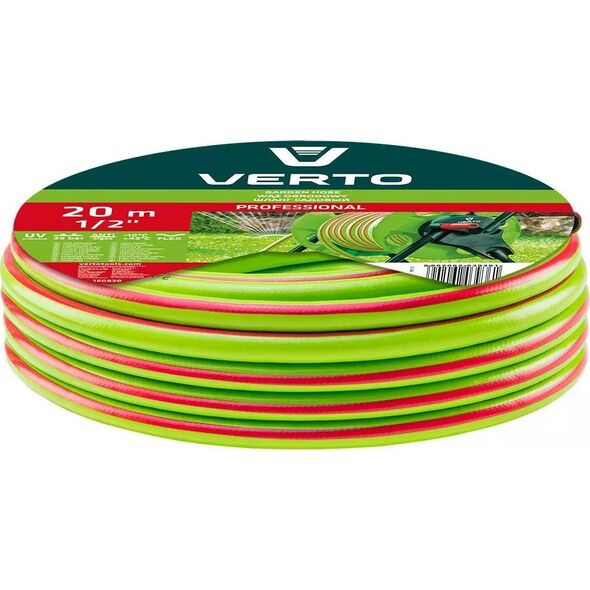 Verto Wąż ogrodowy 20m 1/2" PROFESSIONAL (15G820)