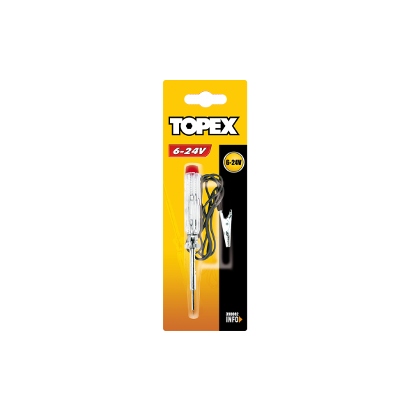 Topex Próbnik samochodowy 140mm 6-24V (39D082)