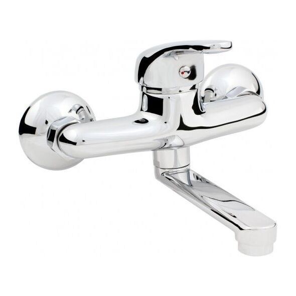 Bateria umywalkowa Hydroland Joker ścienna chrom (5900308736357)
