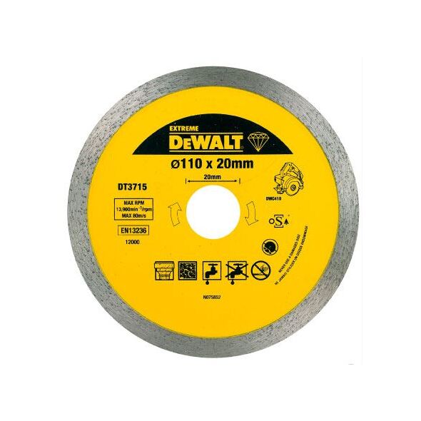 Dewalt Tarcza diamentowa 110x20mm (DT3715)