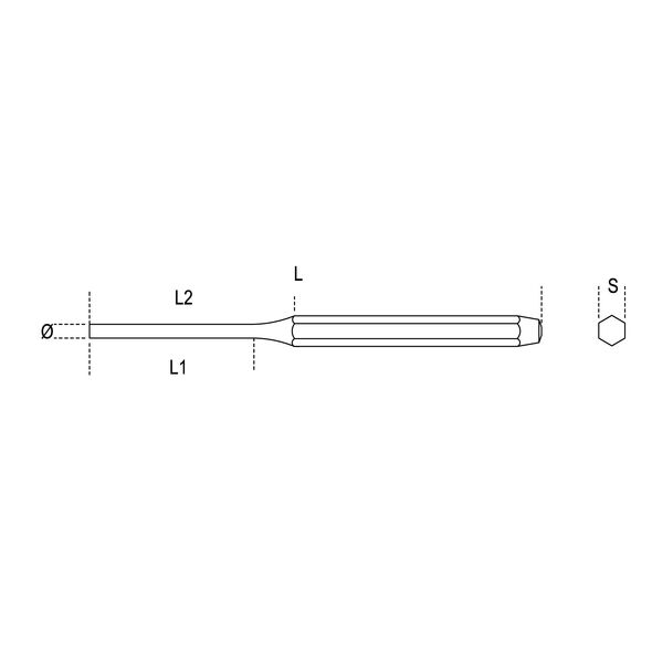 Beta Tools Wybijak cylindryczny 3mm (000310003)