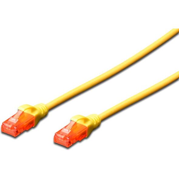 Digitus Kabel krosowy U/UTP kat.6 żółty 1m (DK-1612-010/Y)