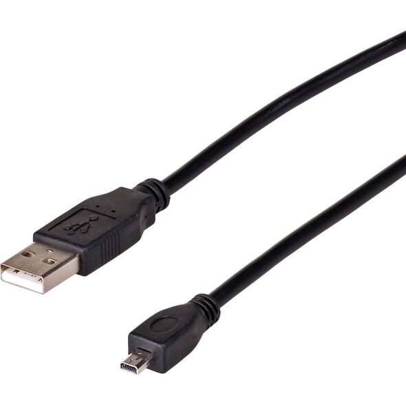 Kabel USB Akyga USB-A - UE-E6 1.5 m Czarny (AK-USB-20)