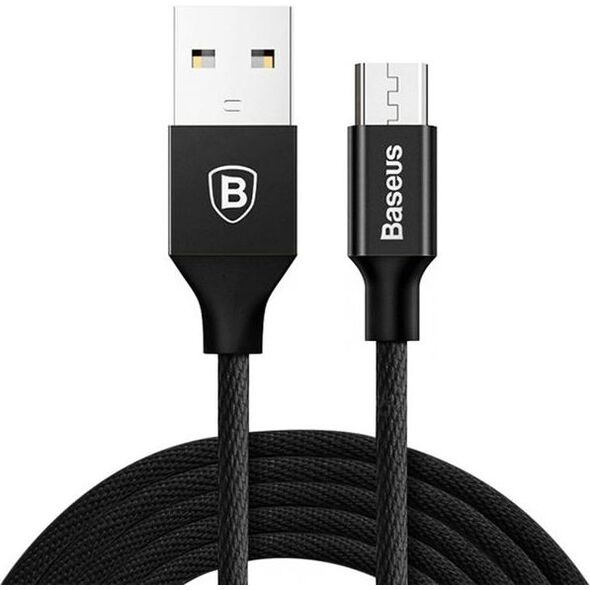 Kabel USB Baseus USB-A - microUSB 1.5 m Czarny (30460-uniw)