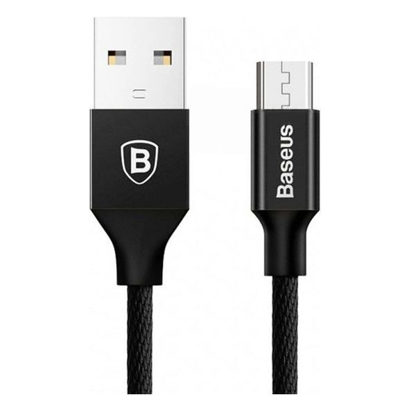 Kabel USB Baseus USB-A - microUSB 1.5 m Czarny (30460-uniw)