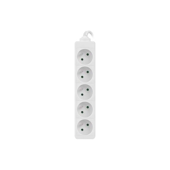 Lanberg 1.5m, biała, 5 gniazd, kabel wykonany z pełnej miedzi-PS0-05E-0150-W