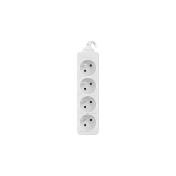 Lanberg Listwa zasilająca 1.5m, biała, 4 gniazda (PS0-04E-0150-W)