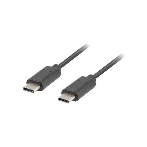 Kabel USB Lanberg USB-C - USB-C 0.5 m Czarny (CA-CMCM-31CU-0005-BK)