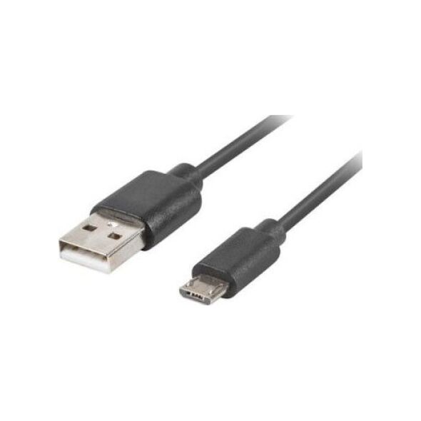 Kabel USB Lanberg USB-A - microUSB 3 m Czarny (CA-USBM-20CU-0030-BK)