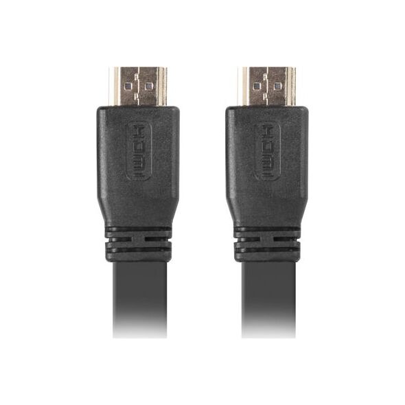 Kabel Lanberg HDMI - HDMI 0.5m czarny (CA-HDMI-21CU-0005-BK)